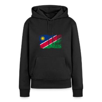 Namibia - Women’s Premium Organic Hoodie - black - Front - Julia (174cm)
