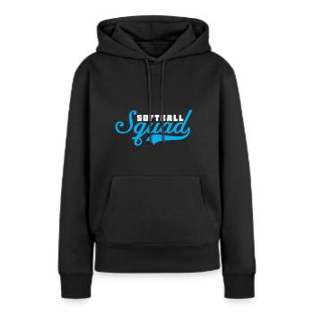 Softball - Sweat à capuche Premium bio Femme - noir - Devant - Julia (174cm)