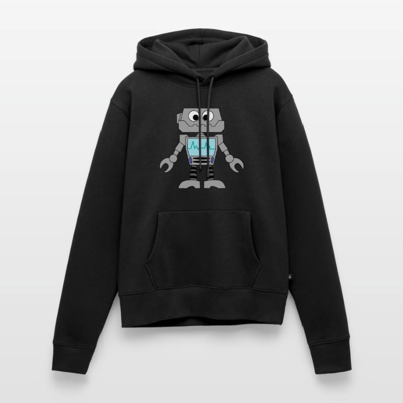 Robot Technology Computer Electronics Idée cadeau Sweat à capuche Premium bio Femme