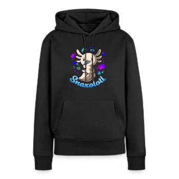 Axolotl Reptile Salamandre Aquarium Kawaii Lurch - Sweat à capuche Premium bio Femme - noir - Devant - Julia (174cm)