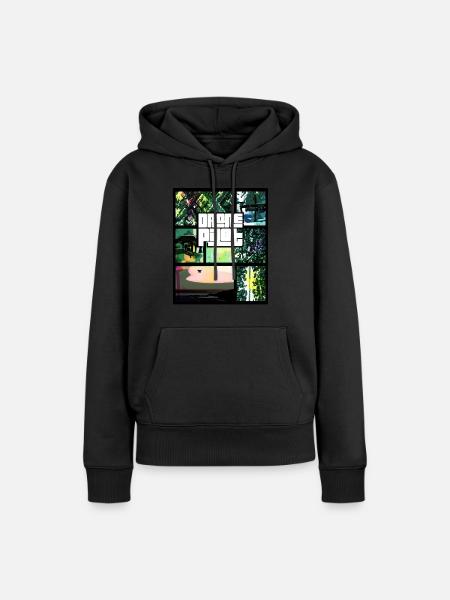 Drone Pilot Quadrocopter Flieger Pro - Dame Premium hoodie, økologisk bomuld - sort