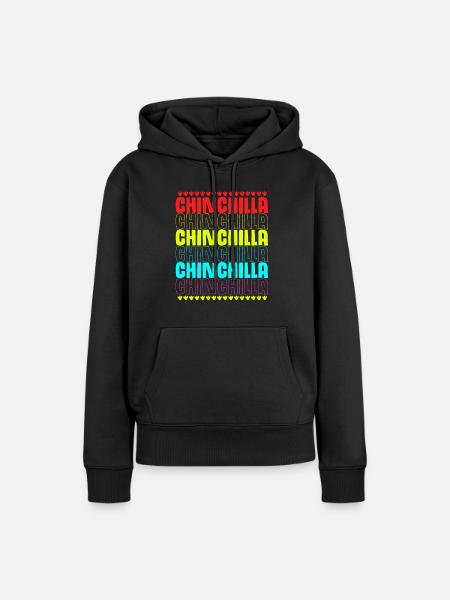 Chinchilla - Frauen Premium Bio Hoodie - Schwarz