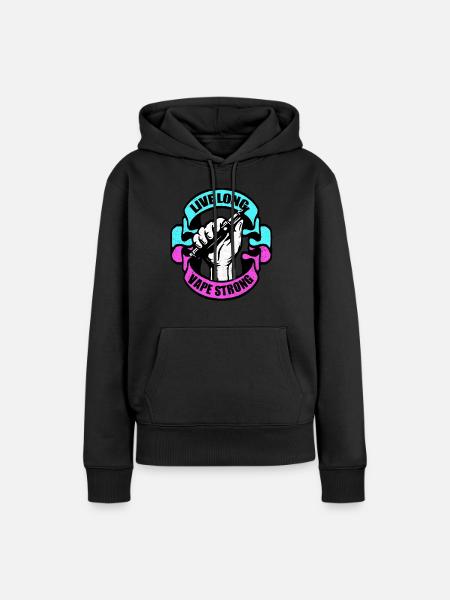 Vape - Frauen Premium Bio Hoodie - Schwarz
