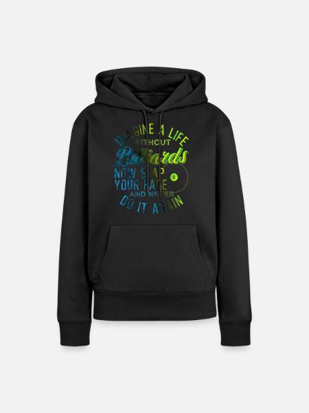 Pool Billiard Billard Spieler - Frauen Premium Bio Hoodie - Schwarz
