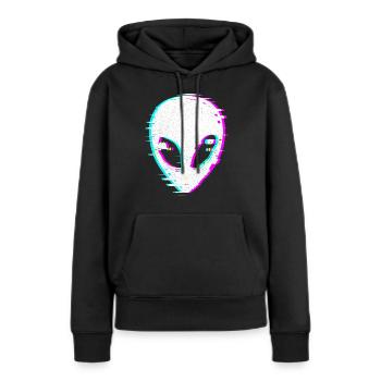 Aliens - Sweat à capuche Premium bio Femme - noir - Devant - Julia (174cm)