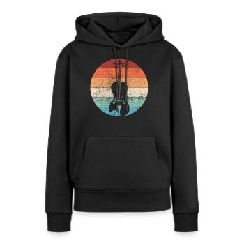 violin - Women’s Premium Organic Hoodie - black - Front - Julia (174cm)