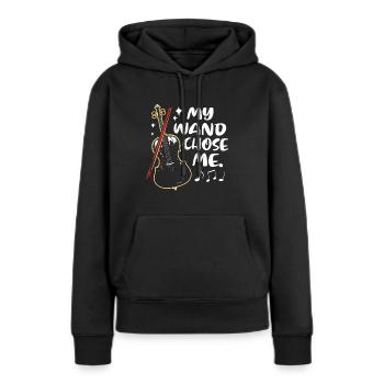 Cello Kontrabass Klassisch Musik Lehrer Sinfonie - Frauen Premium Bio Hoodie - Schwarz - Vorne - Julia (174cm)