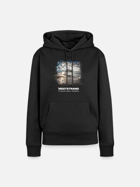 Ostsee Urlaub Weststrand Prerow Fischland Darss - Frauen Premium Bio Hoodie - Schwarz