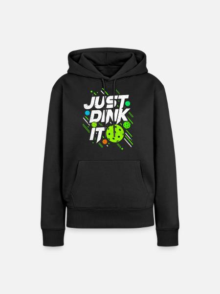Pickleball - Frauen Premium Bio Hoodie - Schwarz