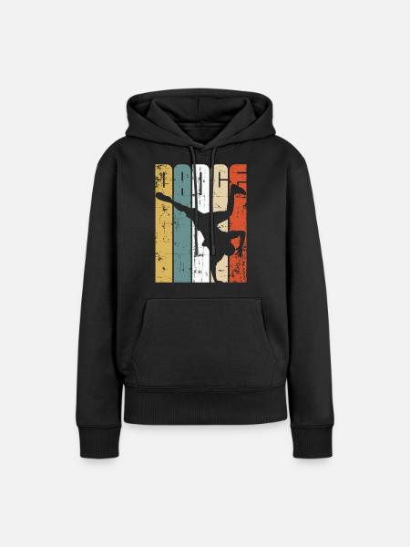 Breaker - Frauen Premium Bio Hoodie - Schwarz