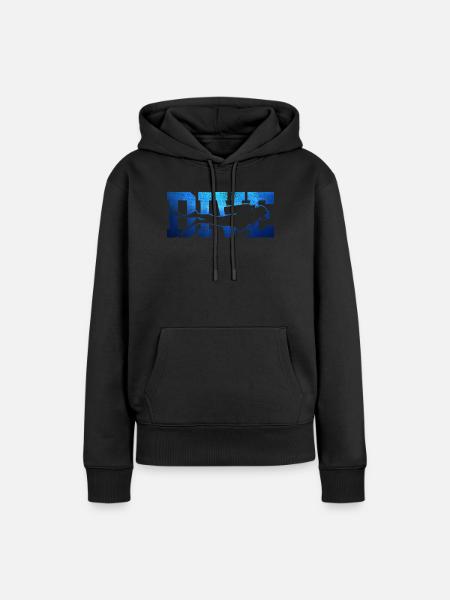 Gerätetauchen - Frauen Premium Bio Hoodie - Schwarz