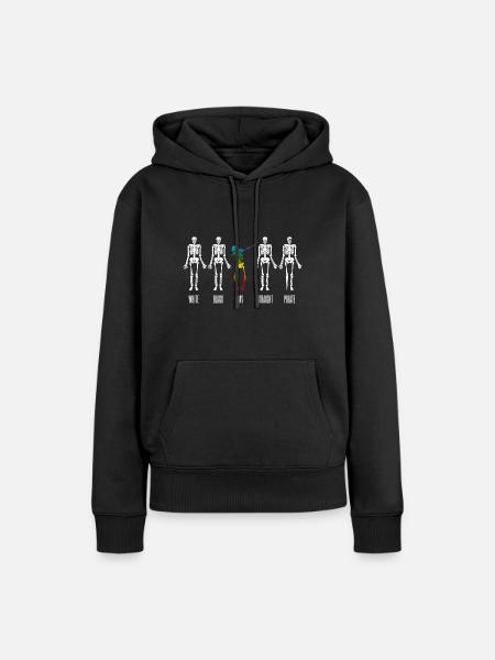 Gay Pride Dab Dabbing Gleichheit LGBT - Frauen Premium Bio Hoodie - Schwarz