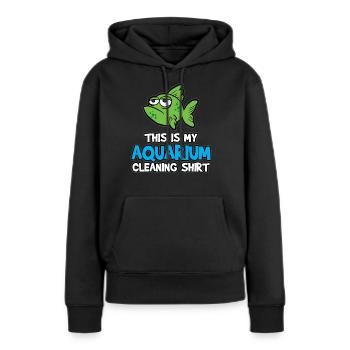 Aquarium - Frauen Premium Bio Hoodie - Schwarz - Vorne - Julia (174cm)
