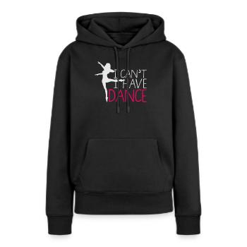 Danseur Danseur Danse Danse Danseuse - Sweat à capuche Premium bio Femme - noir - Devant - Julia (174cm)