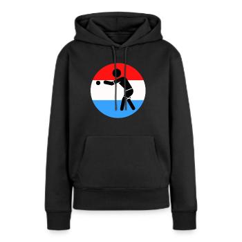 Pétanque - Frauen Premium Bio Hoodie - Schwarz - Vorne - Julia (174cm)