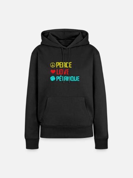 Pétanque - Women’s Premium Organic Hoodie - black