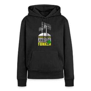 Antenne Funker Amateurfunker Geschenk - Frauen Premium Bio Hoodie - Schwarz - Vorne - Julia (174cm)