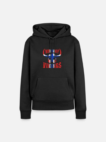 Norwegen Wikinger - Frauen Premium Bio Hoodie - Schwarz