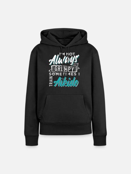 Aikido - Frauen Premium Bio Hoodie - Schwarz