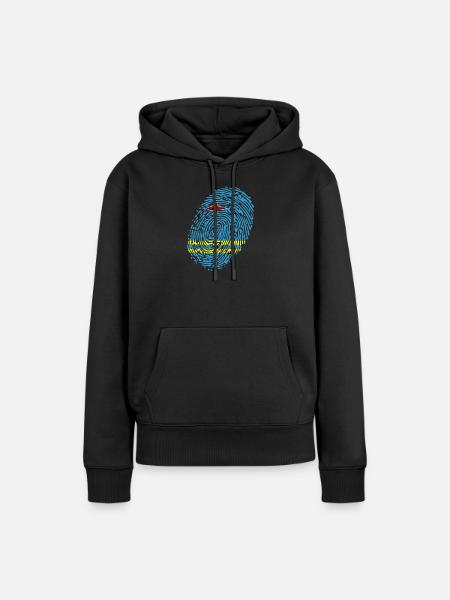 Aruba - Frauen Premium Bio Hoodie - Schwarz