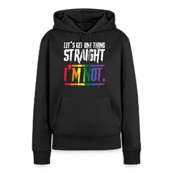 Trans Pride Shirt Transgender - Sweat à capuche Premium bio Femme - noir - Devant - Julia (174cm)