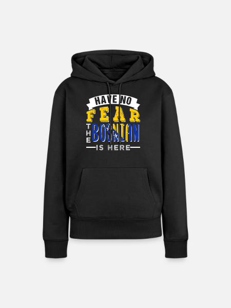 Bosnien Herzegowina - Frauen Premium Bio Hoodie - Schwarz