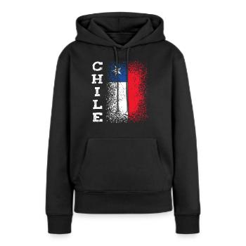 Chili - Sweat à capuche Premium bio Femme - noir - Devant - Julia (174cm)