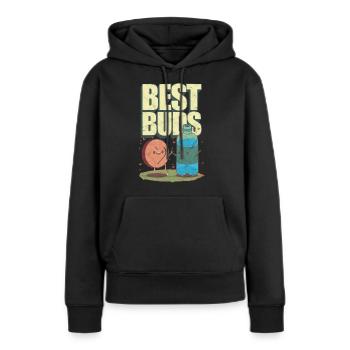 Ectasy Eau de MDMA - Sweat à capuche Premium bio Femme - noir - Devant - Julia (174cm)