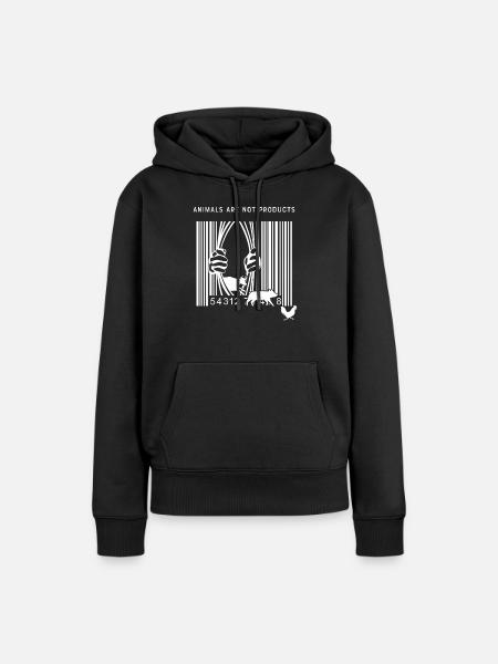 Tierschutz Aktivist - Frauen Premium Bio Hoodie - Schwarz