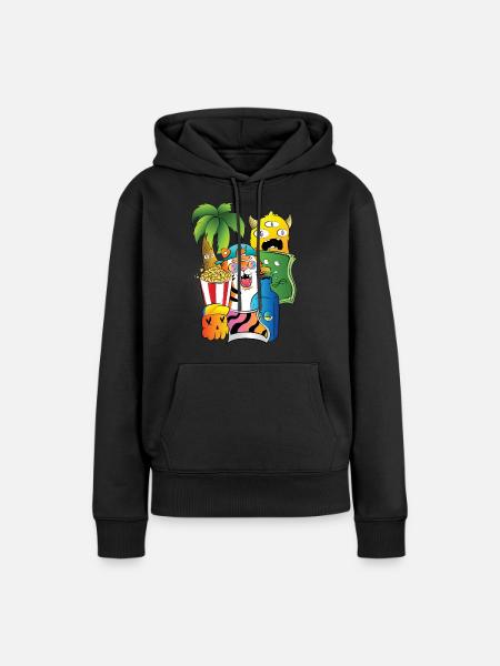 Sonne des Südens - Frauen Premium Bio Hoodie - Schwarz