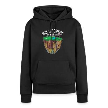 Golfplatz Golf Golfball - Frauen Premium Bio Hoodie - Schwarz - Vorne - Julia (174cm)