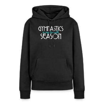 Gymnastik - Frauen Premium Bio Hoodie - Schwarz - Vorne - Julia (174cm)