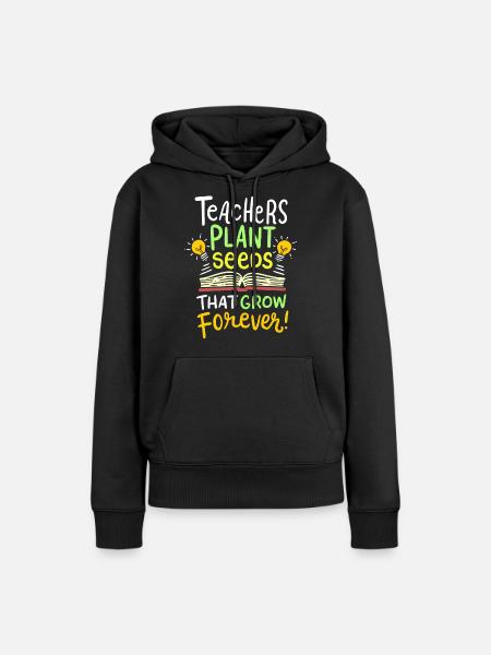 Lehrerin - Frauen Premium Bio Hoodie - Schwarz