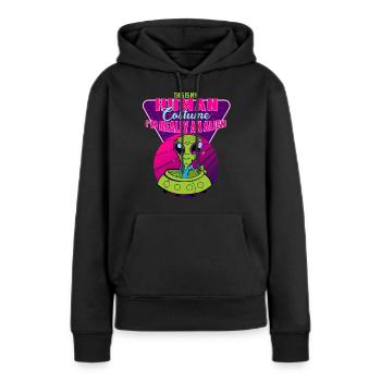 Karneval Alien - Sweat à capuche Premium bio Femme - noir - Devant - Julia (174cm)