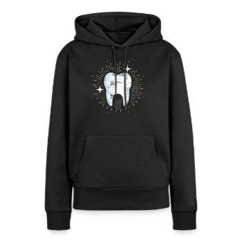 Zahn Zahnarzt Dental Hygiene Dentisten Halloween - Frauen Premium Bio Hoodie - Schwarz - Vorne - Julia (174cm)