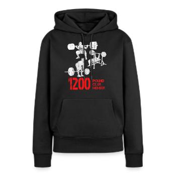 1200 Pound Club Member 2 - Bodybuilder Powerlifter - Frauen Premium Bio Hoodie - Schwarz - Vorne - Julia (174cm)