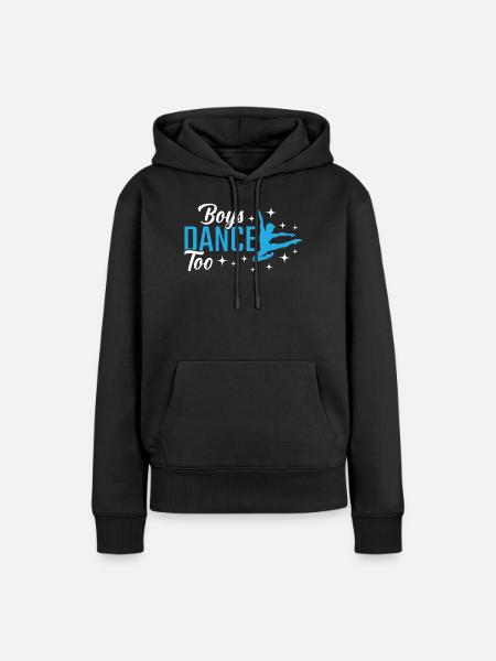 Joven bailarín bailarín de ballet danza - Sudadera con capucha prémium ecológica para mujer - negro
