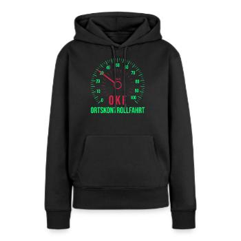 OKF Ortskontrollfahrt Ort kontrollfahrt - Frauen Premium Bio Hoodie - Schwarz - Vorne - Julia (174cm)