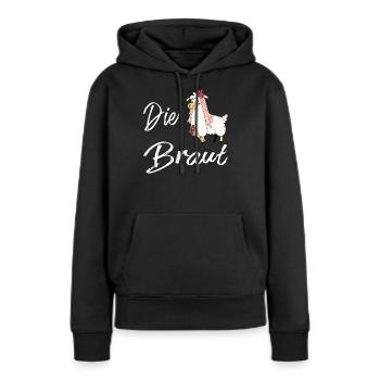 The bride wedding llama JGA hen party - Women’s Premium Organic Hoodie - black - Front - Julia (174cm)