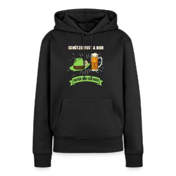 Schützenfest - Frauen Premium Bio Hoodie - Schwarz - Vorne - Julia (174cm)