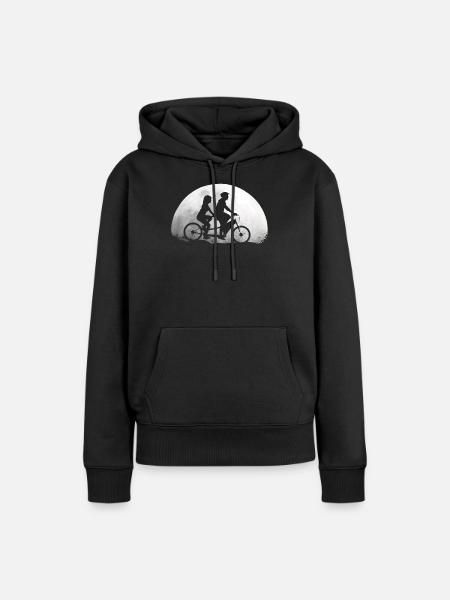Tandemfahrrad Mond Tandem - Frauen Premium Bio Hoodie - Schwarz