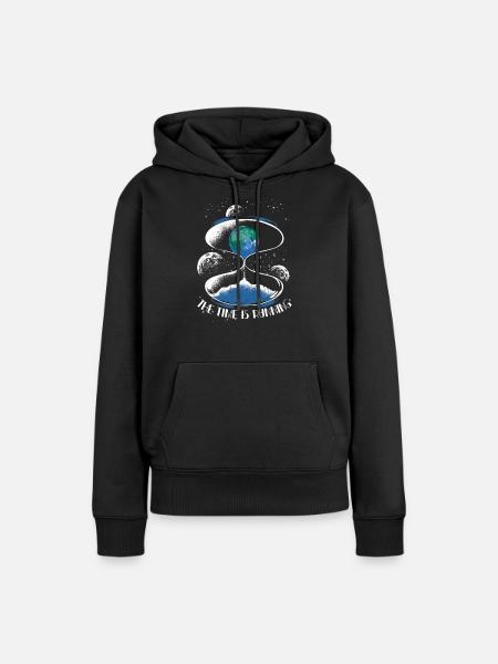 Earth Climate Change Sustainable Environment Gift - Women’s Premium Organic Hoodie - black