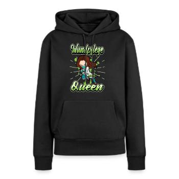 Lustig Krankenschwester Ärztin Spruch Geschenk - Frauen Premium Bio Hoodie - Schwarz - Vorne - Julia (174cm)