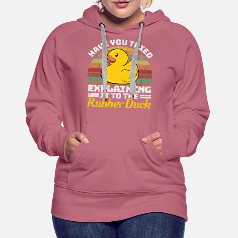 Programmer Programming Duck Rubber Duck Women’s Premium Organic Hoodie