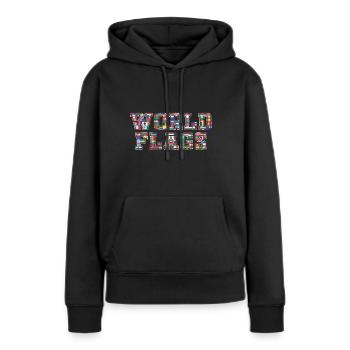 Drapeaux des pays National Heritage Patriotic Pr - Sweat à capuche Premium bio Femme - noir - Devant - Julia (174cm)