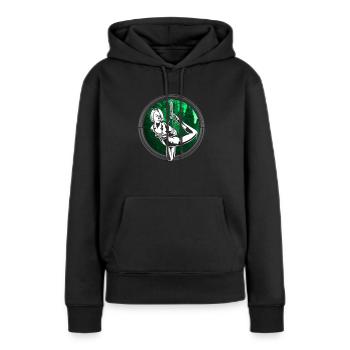 Seil Bondage Shibari Wald Kunst Frau - Frauen Premium Bio Hoodie - Schwarz - Vorne - Julia (174cm)