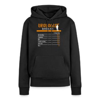 Ingrédients d'urologue - Sweat à capuche Premium bio Femme - noir - Devant - Julia (174cm)