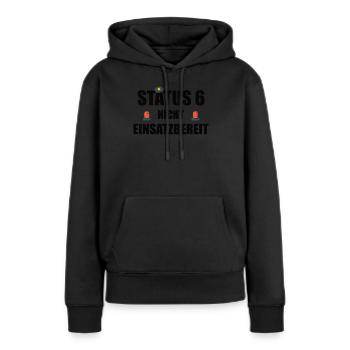 Polizist Status 6 Lustiges Geschenk - Frauen Premium Bio Hoodie - Schwarz - Vorne - Julia (174cm)