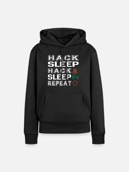 Hacker Hacking Programming Computer - Frauen Premium Bio Hoodie - Schwarz