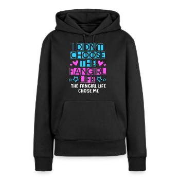 K-Pop Fan Korea Fangirl - Sweat à capuche Premium bio Femme - noir - Devant - Julia (174cm)